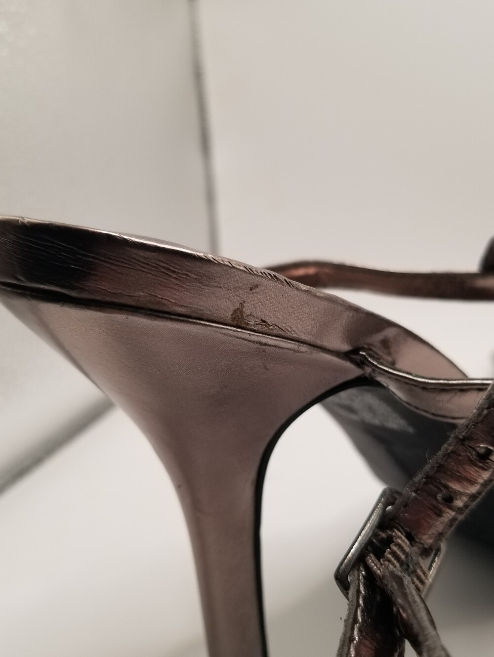 Naturalizer Metallic Floral Embellished Strappy Heels Size 7.5 - Picture 13 of 14